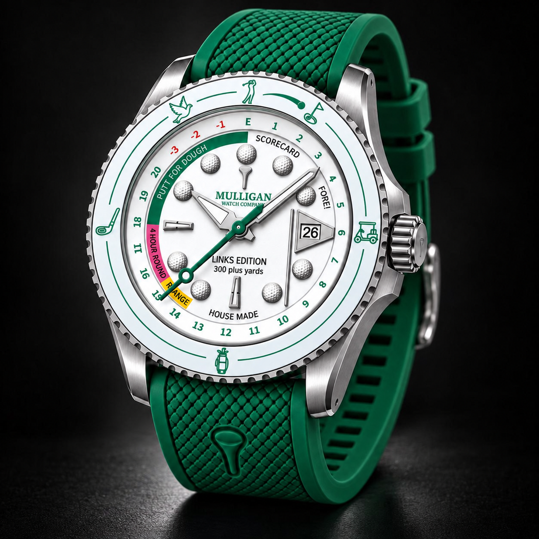 Links Edition Golf Scoring Watch in Whiteout