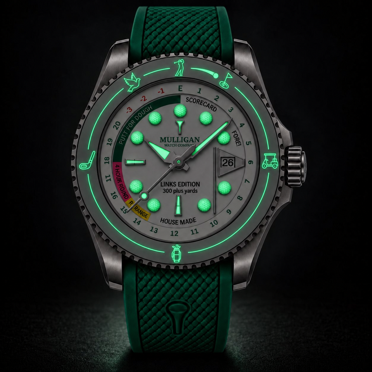 Links Edition Golf Scoring Watch in Whiteout
