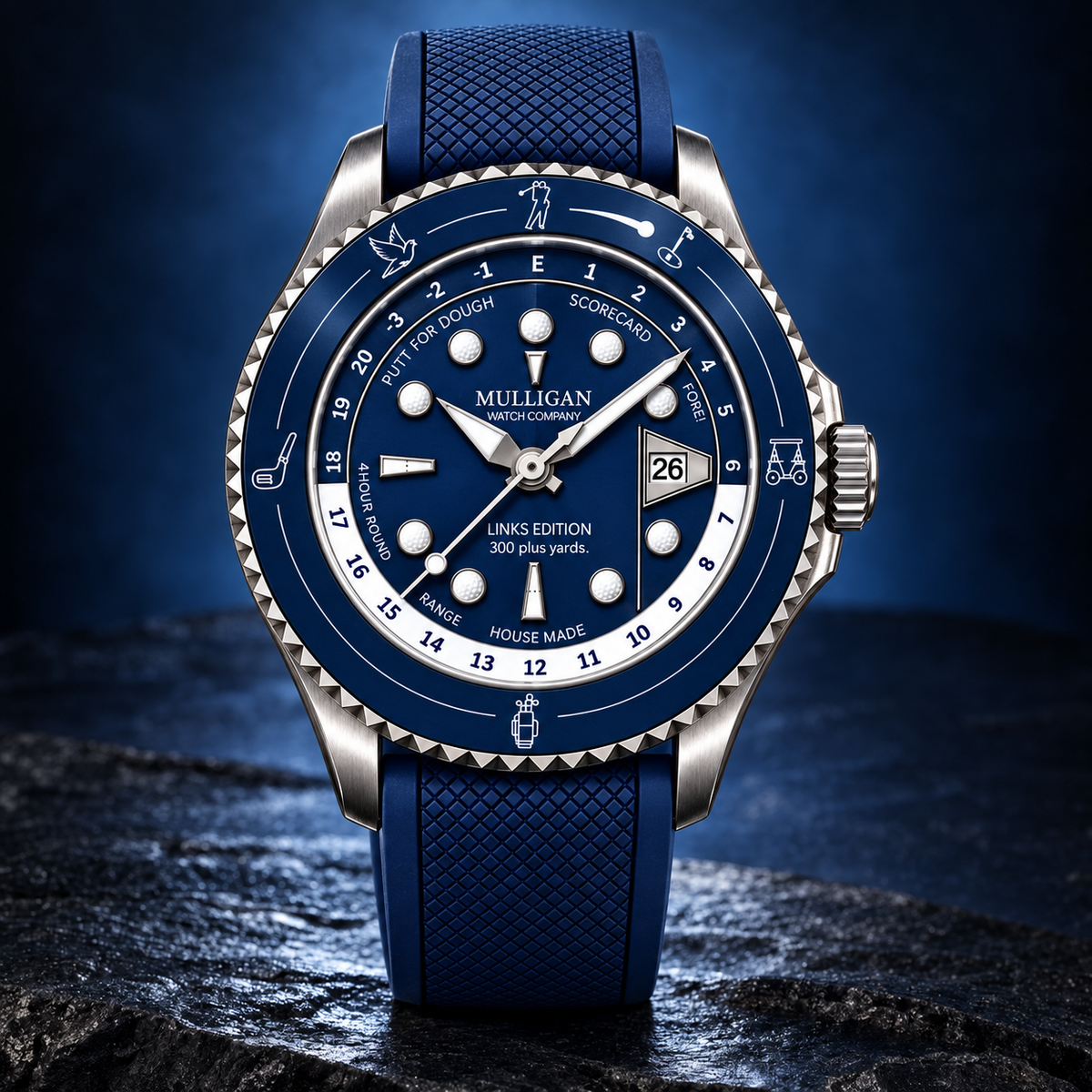 Links Edition Golf Scoring Watch in Blue