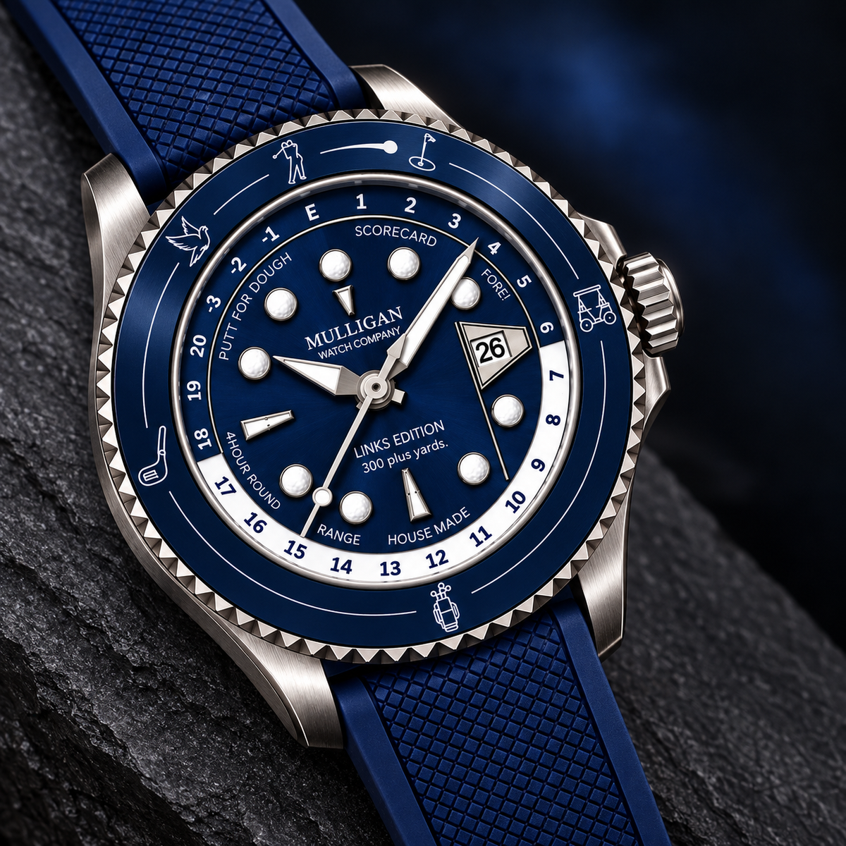 Links Edition Golf Scoring Watch in Blue